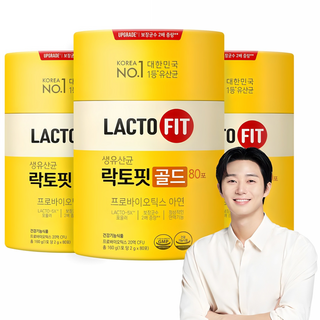락토핏 골드 80포, 160g, 3개