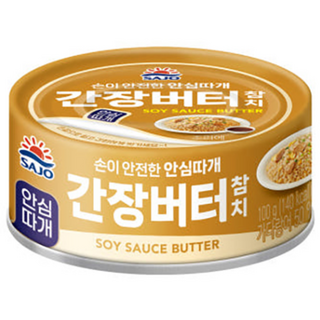 사조 간장버터 참치 안심따개, 100g, 20개