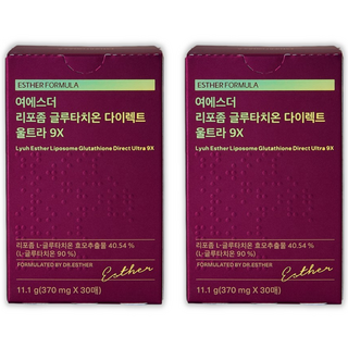 에스더포뮬러 여에스더 리포좀 글루타치온 다이렉트 울트라 9X, 30회분, 2개