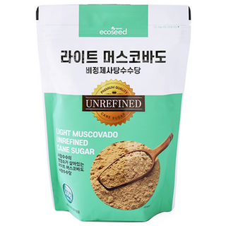 모리셔스 라이트머스코바도 비정제사탕수수당, 500g, 1개
