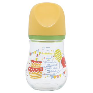 더블하트 모유실감 마이프레셔스 유리젖병 파티 160ml(젖꼭지미포함), 2개, 160ml