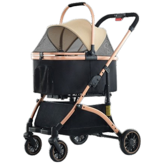 오브민 프리미엄 분리형 반려동물 유모차 개모차 사용 모습