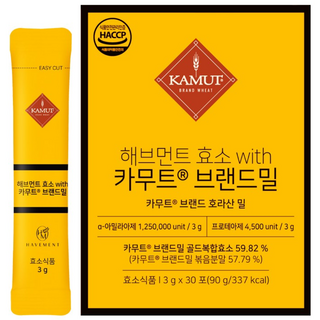 카무트효소분말 식약청 HACCP인증 캐나다 정품 30포, 90g, 1개
