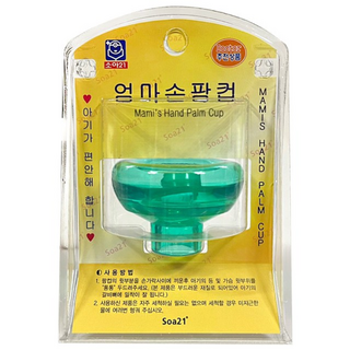 엄마손팜컵 유아용(대)/엄마손 두드림/트림/가래, 대, 그린, 1개