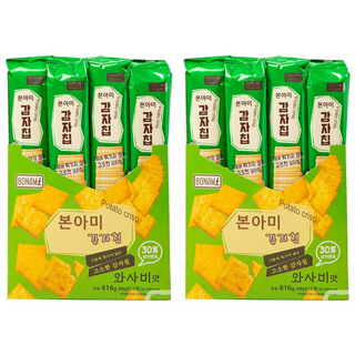 12+12 본아미(bonami) 감자칩 68g x 24 봉 (두케이스) 와사비24, 24개