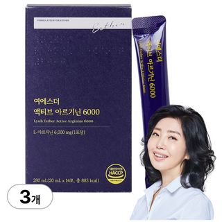 [본사직영] 여에스더 액티브 아르기닌 6000, 3개, 14회분