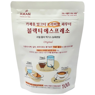 블랙티에스프레소 100g / 밀크티파우더 / 아만프리미엄티, 1개입, 1개