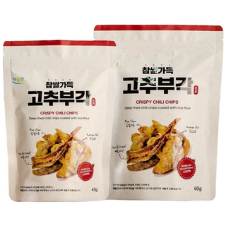 해들찬 찹쌀가득 고추부각 60g, 5개