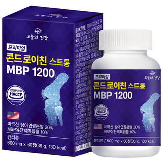 오늘의건강 프리미엄 상어연골 콘드로이친 스트롱 MBP 1200 36g, 1개, 60정