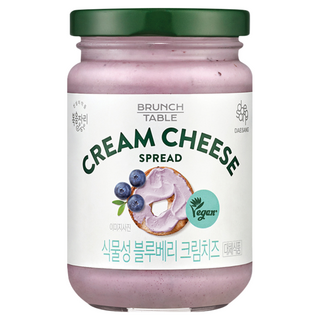 복음자리 식물성 블루베리 크림치즈 베이글 크림치즈, 190g, 1개