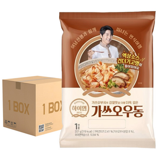 하이면 가쓰오우동 207g x 20봉, 20개