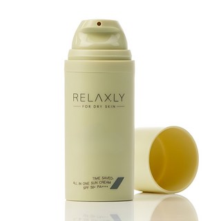 릴렉슬리 타임 세이브드 - 올인원 선크림 / 건성 악건성 피부 약산성 혼합자차 / 100시간 보습 지속력 수분 장벽 개선 저자극 테스트 완료, 올인원 선크림(일반), 1개, 52ml