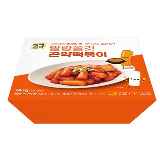 [저칼로리 곤약떡볶이] 빼빼곤약 말랑쫄깃 곤약떡볶이, 5개, 243g