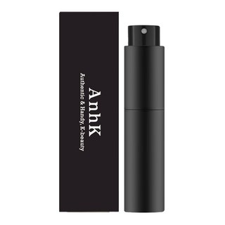 안크 뚜껑없이 돌려쓰는 펌핑식 충전 향수공병 5ml, 1개, 블랙