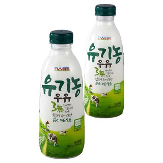 파스퇴르 유기농우유 750ml, 3개