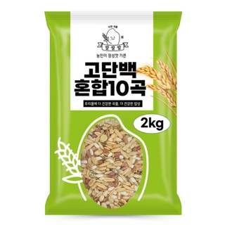 [쌀쌀쌀] 고단백 혼합 10곡 잡곡 밥 100% 햇곡, 2개, 2kg