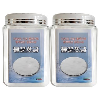 명품소금 용융 미네랄 소금 돌꾼소금 돌에구운 원적외선 선물 건강 명품 고급 500g 2통, 2개