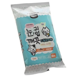 에티펫 눈 귀 입 깨끗 도톰한 티슈 40매 x 10개