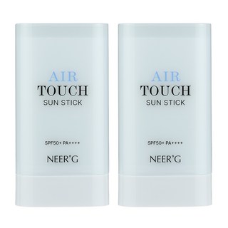 니얼지(NEER'G) 가벼운 보송한 산뜻한 선스틱 SPF50+ PA++++, 2개, 18g