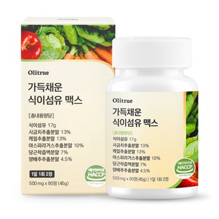 올리트루 인증받은 황금배합 식이섬유 정 17g, 1개, 90정