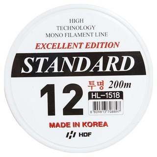 HDF 해동 스탠다드 나일론 낚시줄 200m 모노 원줄 목줄, 투명