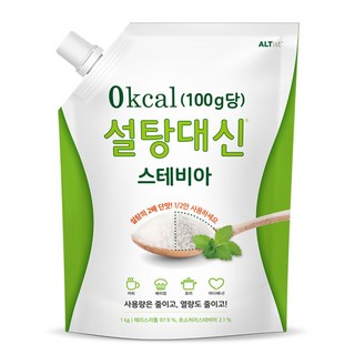 설탕대신 스테비아 대용량 에리스리톨 효소처리 설탕대체 1kg, 1개