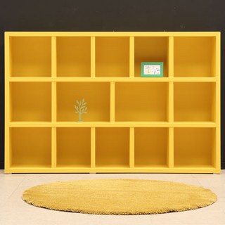 트리퍼니 내맘대로 꾸미는 컬러 3단 1800 책장, YELLOW