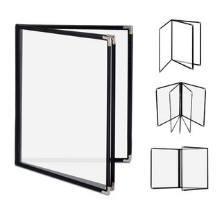 (우리메뉴) 투명메뉴판 2p 4p 6p 8p 10p 12p 16p 병풍3단 병풍4단 상품 이미지