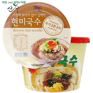 기름에튀기지않은 담백한 즉석 현미국수 (92g), 24개