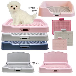 브라더펫 강아지 배변판 애견 화장실 강아지배변판 강아지화장실 배변패드 프리미엄 강아지 펫 애견, [옵션05] 디럭스 배변판 블루그레이, 1개