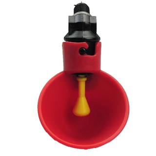 자두나무 DIY 나사 탭 빨강워터컵 닙플 1개 병아리 양계장 닭 조류 급수기 닢플 니플