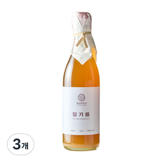 햇살방앗간 저온압착 참기름, 3개, 350ml