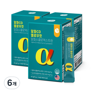 알파CD 옐로우컷 알파시클로덱스트린, 6개, 42g