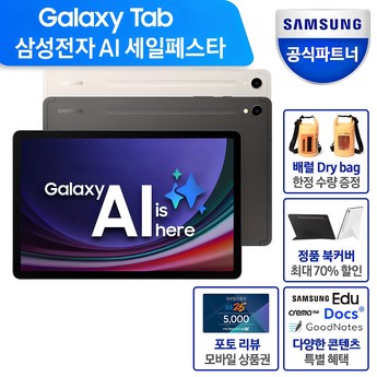 삼성전자 갤럭시탭 S9 FE WIFI/5G 128GB, Wi-Fi, 256GB, 그레이-추천-상품