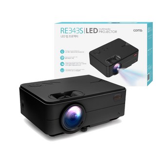 컴스 미니 LED 프로젝터 1000루멘 RE342 + 갤럭시 노트8 전용 케이블-추천-상품