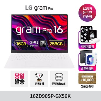 LG전자 2024 그램16 16ZD90SU-GX56K (SSD 4TB)-추천-상품