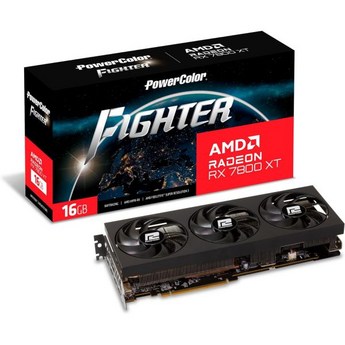 파워컬러 헬하운드 AMD 라데온 RX 7800 XT 16GB GDDR6 그래픽 카드-추천-상품