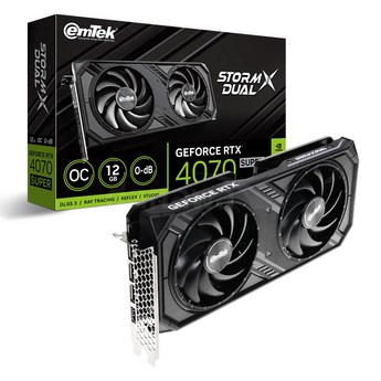 이엠텍 지포스 RTX 4070 STORM X Dual OC D6X 12GB-추천-상품