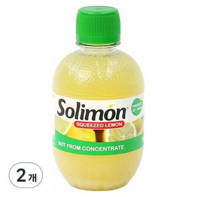 솔리몬 스퀴즈드 레몬즙, 280ml, 2개