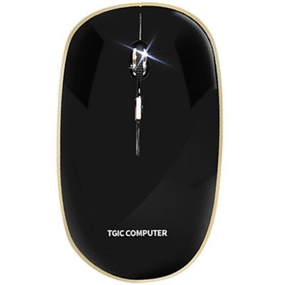 TGIC 저소음 무선 마우스 DJWM-3200, 블랙