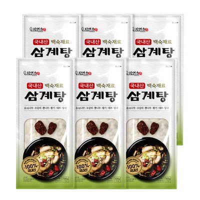 삼계탕 백숙재료, 100g, 6개