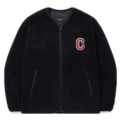 커버낫 남녀공용 C 로고 카라리스 쉐르파 자켓 CO2403JK21