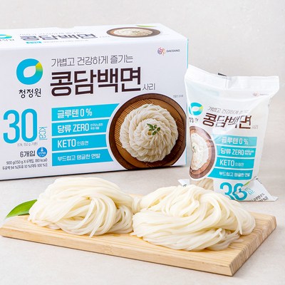  청정원 콩담백면 6개입, 1개, 900g 