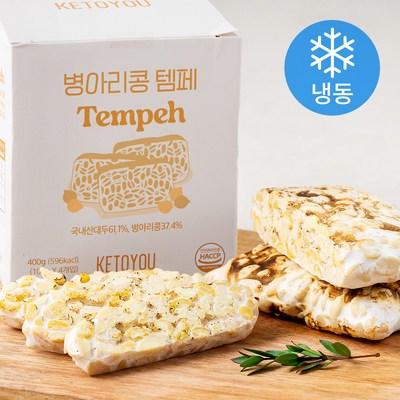  키토유 병아리콩 템페 (냉동), 1개, 400g _초간단 레시피로 즐기는 홈메이드 템페 만들기