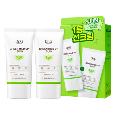 닥터지 그린 마일드 업 선 플러스 SPF50+ PA++++, 35ml, 2개_완벽한 피부 보호