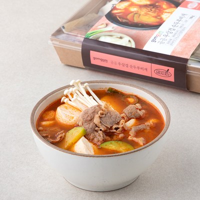 곰곰 우삼겹 순두부 찌개, 700g, 1세트_집에서 간편하게 즐기는 순두부찌개 맛집