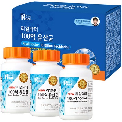  리얼닥터 100억 유산균, 30정, 3개 _100억 유산균 성인 남녀를 위한 건강 블로그