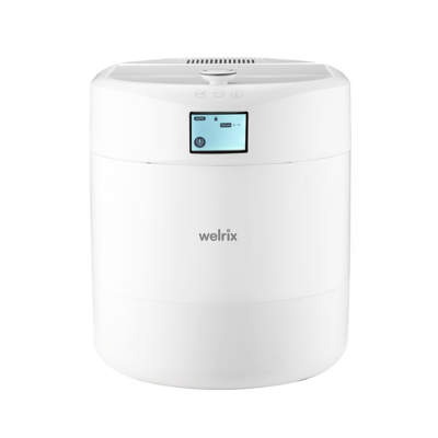 웰릭스 클린 AI 스탠딩 건조형 음식물처리기 가정용 화이트, CAN-400W