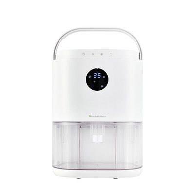 퓨어코치 LED 무드등 더블 펠티어 미니 제습기 화이트 2L DH2000