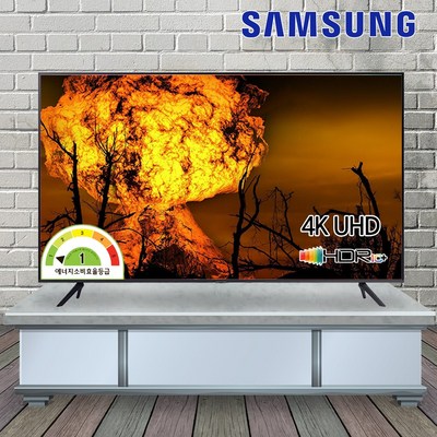 삼성전자 4K UHD TV 스마트 LED 사이니지 1등급 삼성전자기사 직접배송설치 대리점정품, 방문설치(무료), 스탠드형, 107.9cm(43인치)